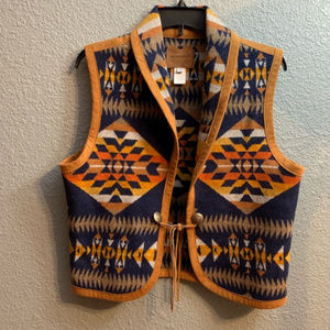Pendleton Aztec Wool Vest - S EUC